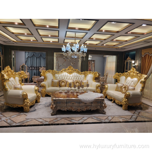 luxury hand craved chesterfield leather classic sofa